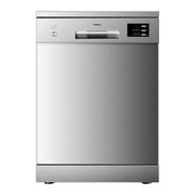 ROBAM Freestanding dishwasher W602S stainless steel, front view with handle, digital display and control buttons