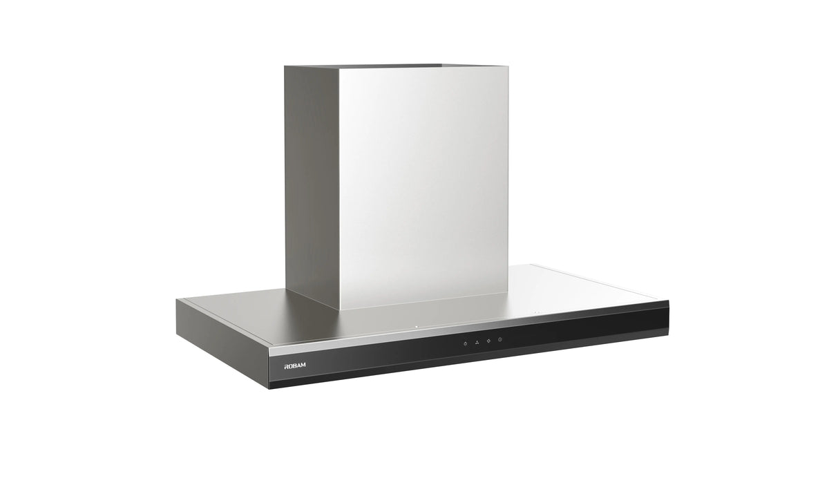 ROBAM CleanAir 1.0 A8320 stainless steel rangehood, angled view