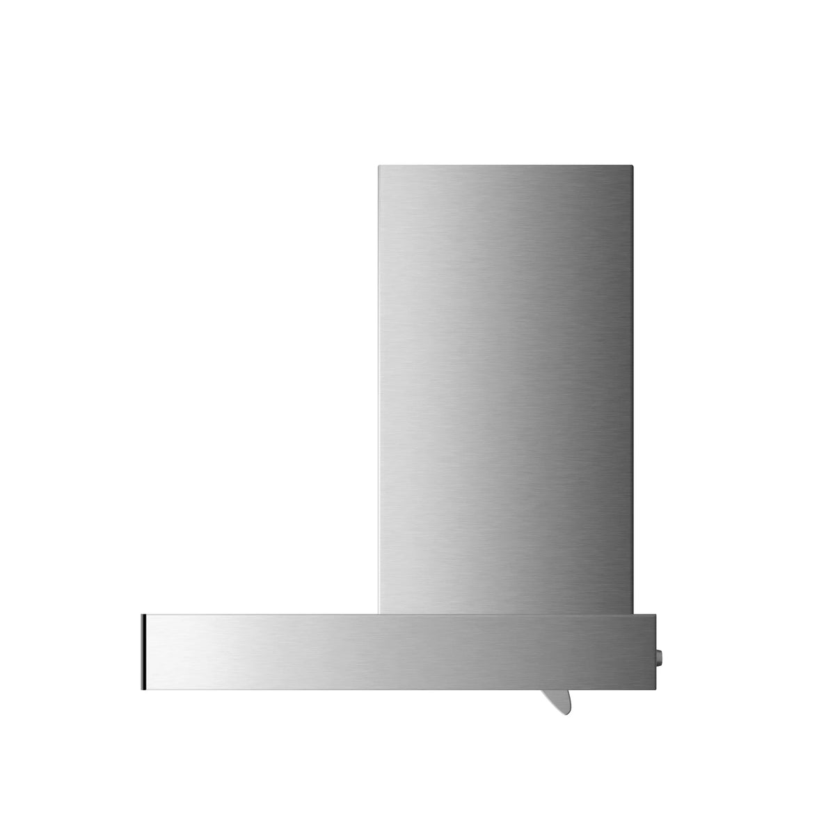 Side view of ROBAM CleanAir 3.0 87H5SY and 87H6SY stainless steel rangehood showing canopy depth and chimney