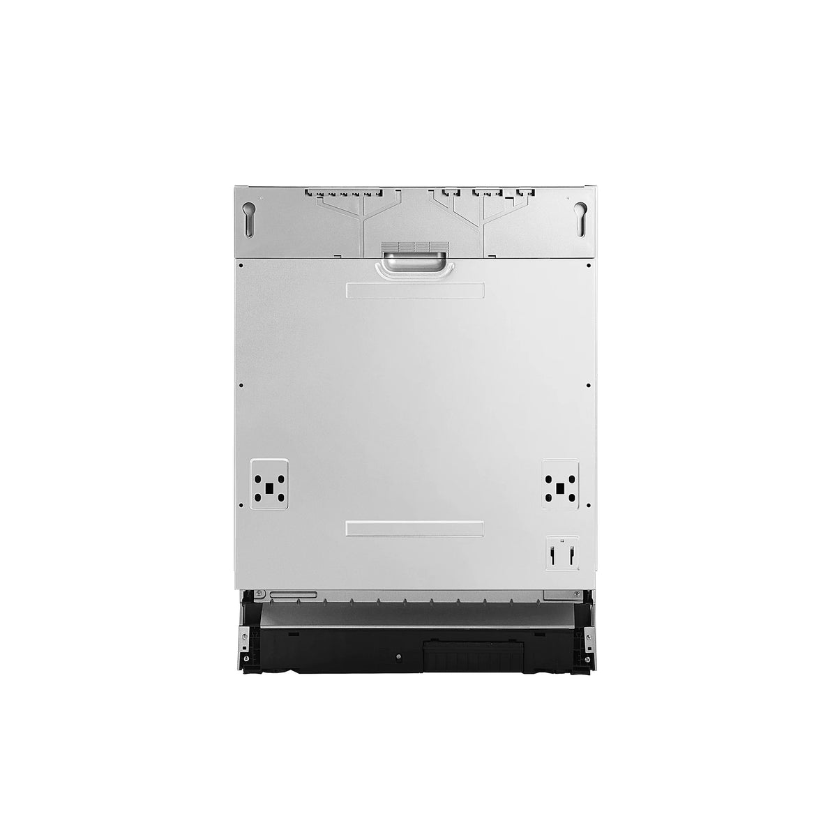Front view of the closed door of the ROBAM Built-In dishwasher W650 with handle and fixing holes